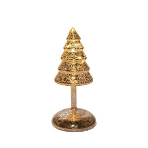 Anna's Collection Led Kerstboom op voet goud - 20.5 cm