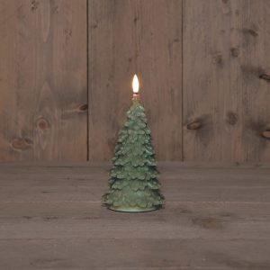 Anna's Collection Led kaars Kerstboom groen