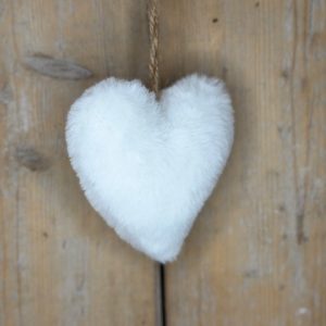 Pluche Hart wit