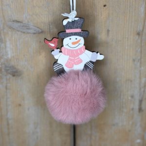 Sneeuwpop hout-pluche