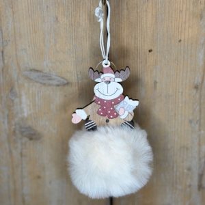 Kersthanger hout-pluche