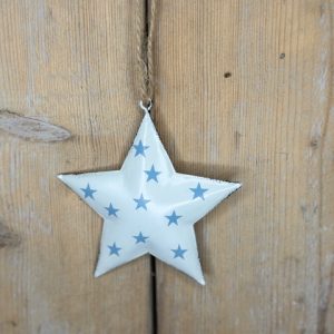 Ster wit met sterretjes