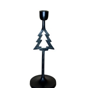 Kerstboom kandelaar zwart