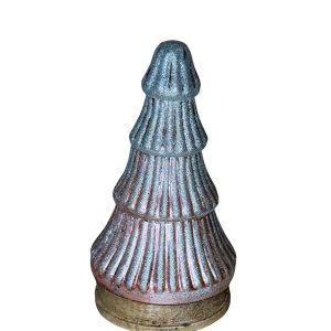 Clayre en Eef Kerstboom op houten voet roze/zilver