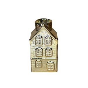 Kandelaar Keramiek huis goud