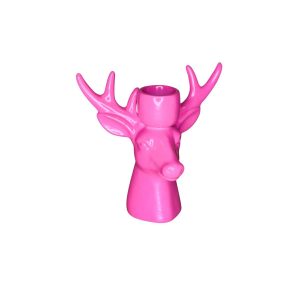 Kandelaar Keramiek rendier roze