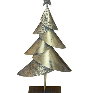Kerstboom metaal goud